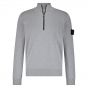 Stone Island LS polo melange pearl grey