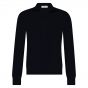 Gran Sasso long sleeve polo merino navy