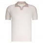 Gran Sasso polo k.m. organ cott off wh/beige
