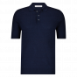 Gran Sasso polo rib mel dark bleu