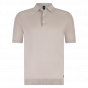 Wahts knitted polo Graham stone beige