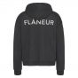 Flaneur Double logo hoodie washed black