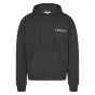 Flaneur Double logo hoodie washed black