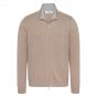 Gran Sasso jacket zip knitted light brown