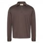 Valenza supima ls polo zip ebony brown