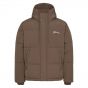 Flaneur signature puffer jacket brown