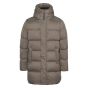 Herno down coat long coffee brown
