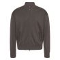 Wahts knitted bomber dark brown