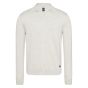 Wahts open collar polo ls light grey melange