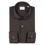 Xacus Merino shirt dark brown