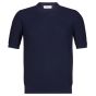 Gran Sasso knitted T-shirt navy blue