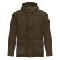 Stone Island short parka military green