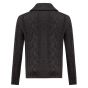 Gran Sasso Shawl neck kabel vest anthra