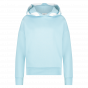 Closed hooded sweat logo hoodie bright ocean
