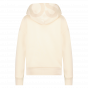 Closed hooded sweat logo hoodie nude