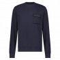 Wahts chest pocket sweater dark navy