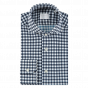 Xacus heren overhemd active blauw/wit