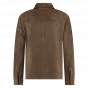 Alter Ego heren suede over shirt dark taupe
