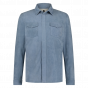 Alter Ego heren suede overshirt licht blauw