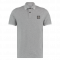 Stone Island heren polo slimfit melange grey