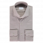 Xacus shirt beige gemeleerd active