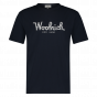 Woolrich heren logo t-shirt melton blue