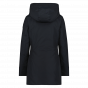 Woolrich dames boulder faux fur parka dark navy