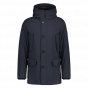 Woolrich heren arctic stretch parka melton blue